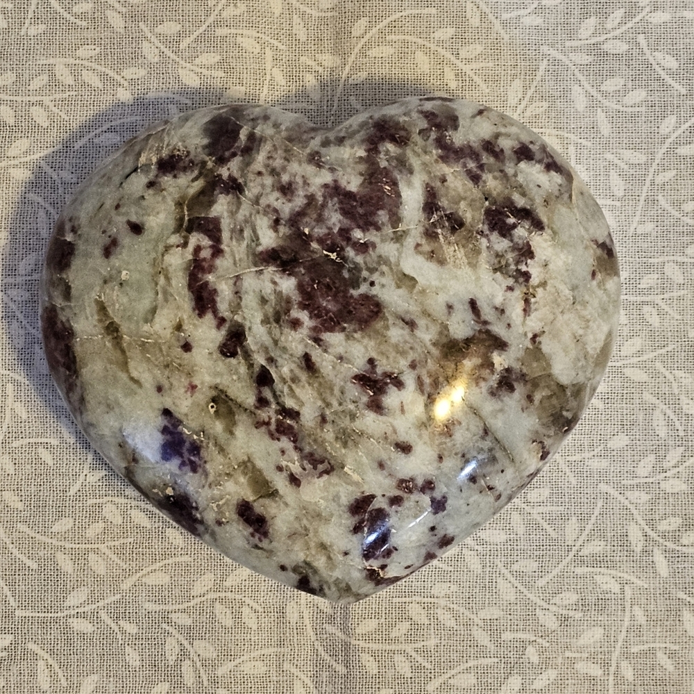 Rubellite Crystal Heart